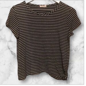 OLIVIA RAE EUC WOMENS TOP TEE TSHIRT SHIRT STRIPE SUMMER CASUAL SPRING SIZE M